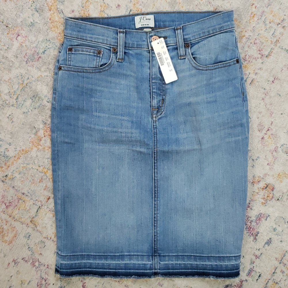 J. Crew Jean skirt